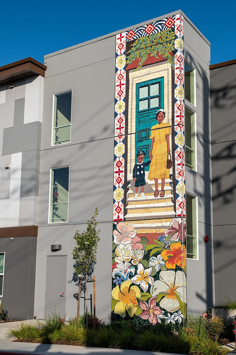 2025 Best Site-Specific Mosaic Award. Kathleen Crocetti, "Tabasa Gardens", 2023 2025 Best Site-Specific Mosaic Award. Kathleen Crocetti, "Tabasa Gardens", 2023