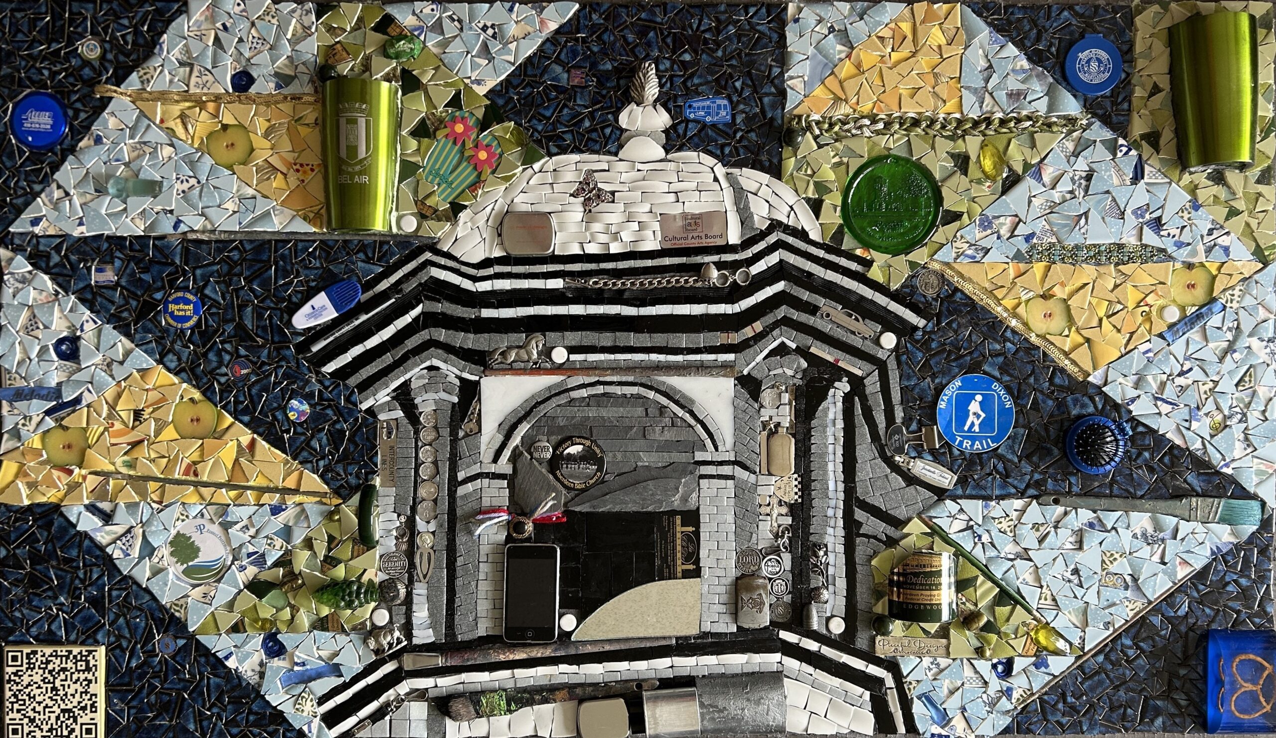 Lisa Scarbath, Harford250 Panel 3 Courthouse Cupola and Quilt