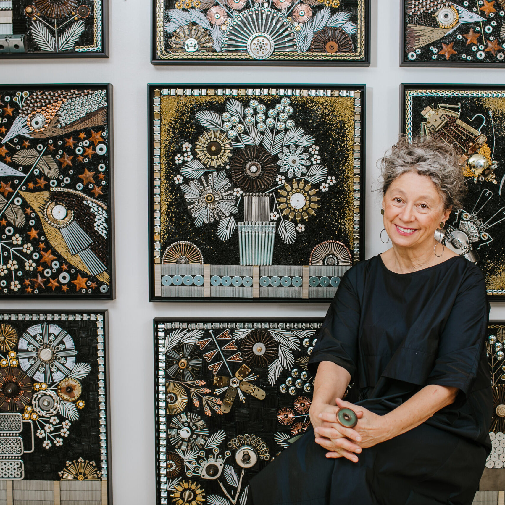Elena and her Metal Mosaics